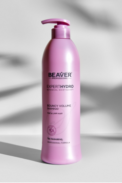 Шампунь для объема тонких и мягких волос - BEAVER Expert Hydro Bouncy Volume Shampoo 768ml
