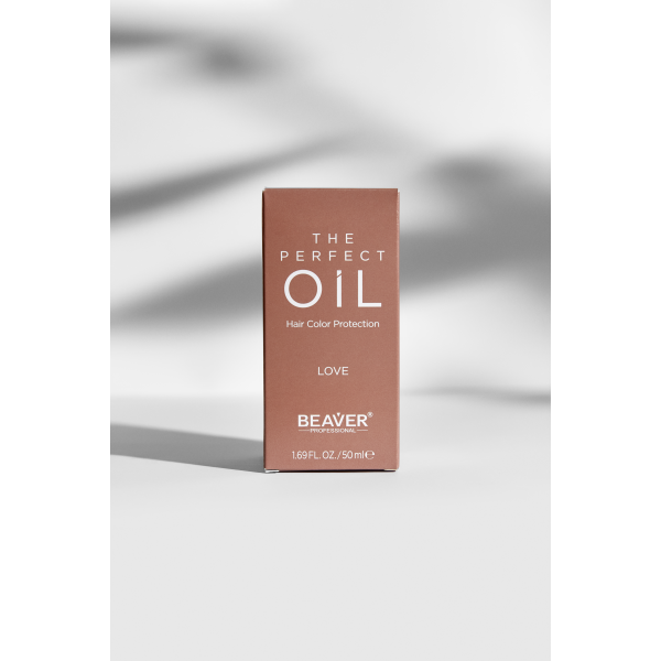 Масло для волос парфюмированное для увлажнения и защиты цвета - BEAVER The perfect oil love 50 ml