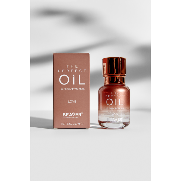 Масло для волос парфюмированное для увлажнения и защиты цвета - BEAVER The perfect oil love 50 ml