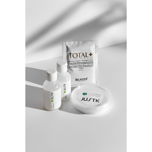 Набор для молекулярного восстановления волос - JustK Cysteine Curl Softening Smoothing Treatment