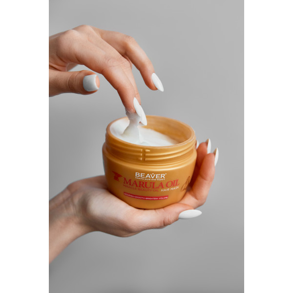 Маска для глибокого живлення пошкодженого волосся з олією марули - Nourish Marula Oil Hair Mask 250ml