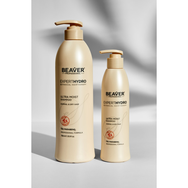 Ультра увлажняющий шампунь для сухих волос - BEAVER Expert Hydro Ultra Moisture Shampoo 768ml