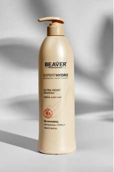 Ультра зволожуючий шампунь для сухого волосся - BEAVER Expert Hydro Ultra Moisture Shampoo 768ml