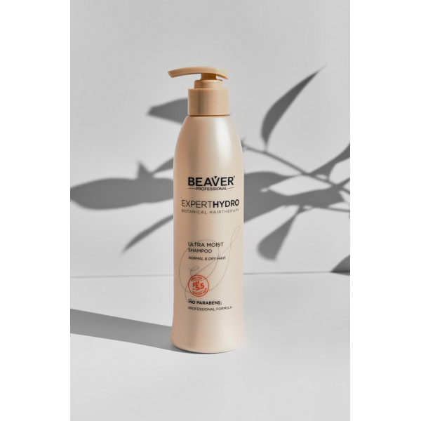 Шампунь для сухого волосся ультра зволожуючий - BEAVER Expert Hydro Ultra Moisture Shampoo 318ml