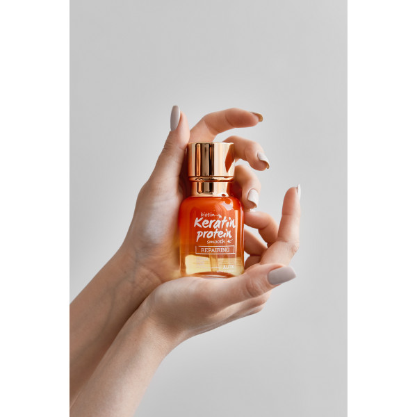 Масло для ломких и посеченных волос с биотином и кератином - Keratin Protein Repairing Serum 50ml