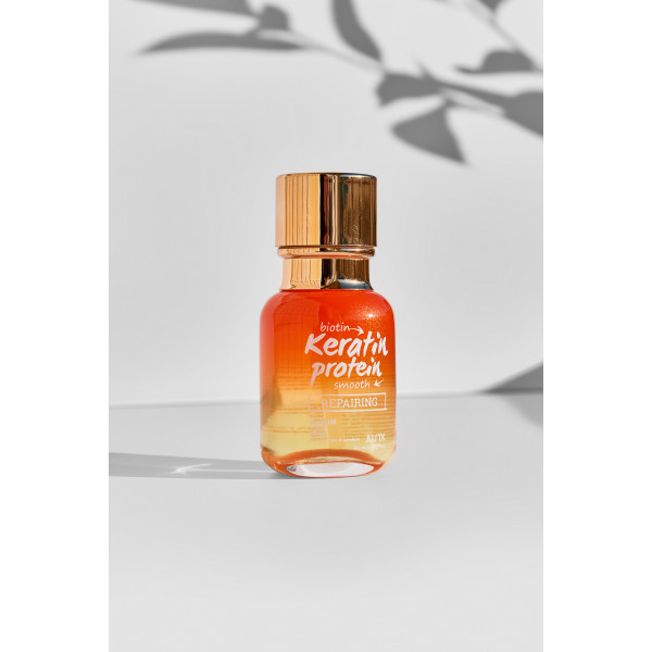 Масло для ломких и посеченных волос с биотином и кератином - Keratin Protein Repairing Serum 50ml