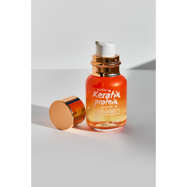 Масло для ломких и посеченных волос с биотином и кератином - Keratin Protein Repairing Serum 50ml