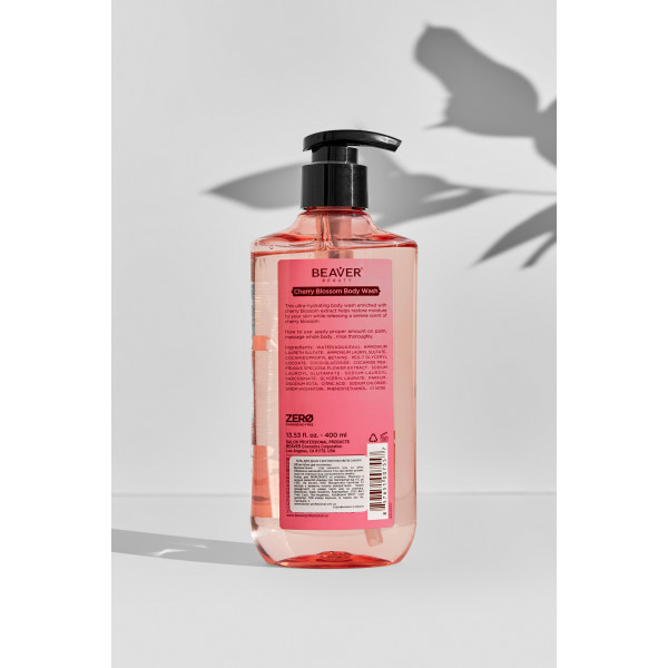 Гель для душа с экстрактом цветов Сакуры - BEAVER Cherry Blossom Body Wash 400ml