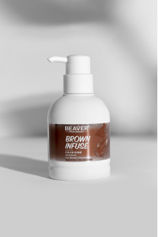 Шампунь для интенсивного ухода за волосами золотисто-бежевый - BEAVER Infuse Color Shine Shampoo-Brown