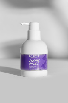 Шампунь для интенсивного ухода и нейтрализации желтизны - BEAVER Infuse Color Shine Shampoo-Purple