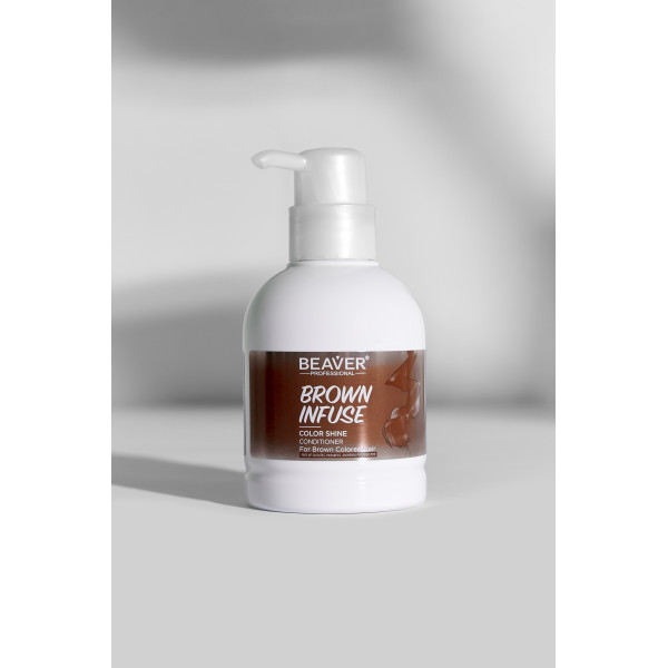 Кондиционер для интенсивного ухода за волосами золотисто-бежевый - BEAVER Infuse Color Shine Conditioner-Brown